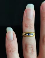 Victorian Sapphire & Pearl Ring, 15ct Gold (11 of 11) Victorian Sapphire & Pearl Ring, 15ct Gold (11 of 11)