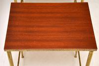 1950’s Vintage Brass & Mahogany Nest of Tables (6 of 10) 1950’s Vintage Brass & Mahogany Nest of Tables (6 of 10)
