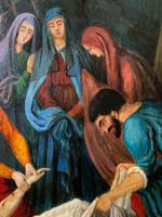 Superb 19th Century Old Master Biblical Jesus Religious Oil Painting - Gothic Oak Frame (7 of 14) Superb 19th Century Old Master Biblical Jesus Religious Oil Painting - Gothic Oak Frame (7 of 14)