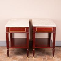 Pair of French Marble Topped Tables (12 of 14) Pair of French Marble Topped Tables (12 of 14)