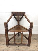 Antique Carved Oak Corner Chair (2 of 10) Antique Carved Oak Corner Chair (2 of 10)