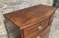 Large Regency Mahogany Bow Front Chest of Drawers (7 of 19) Large Regency Mahogany Bow Front Chest of Drawers (7 of 19)