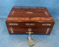 William IV Mother Pearl Inlaid Rosewood Box (10 of 12) William IV Mother Pearl Inlaid Rosewood Box (10 of 12)