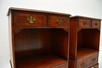 Pair of Antique Georgian Style Burr Walnut Bedside Cabinets (5 of 10) Pair of Antique Georgian Style Burr Walnut Bedside Cabinets (5 of 10)