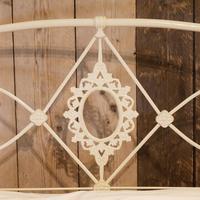 Mid Victorian Cast Iron Antique Bed in Cream (5 of 7) Mid Victorian Cast Iron Antique Bed in Cream (5 of 7)