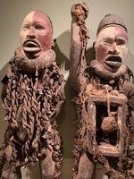 Astonishing Nkonde fetish pair. Incredibly rare and unusual (2 of 3) Astonishing Nkonde fetish pair. Incredibly rare and unusual (2 of 3)