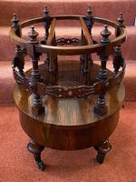 Most Unusual & Very High-quality Rosewood 3-section Canterbury of Oval Shape (4 of 6) Most Unusual & Very High-quality Rosewood 3-section Canterbury of Oval Shape (4 of 6)
