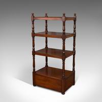 Antique Whatnot, English, Mahogany, Four Tier, Display Stand, Victorian c.1850 (4 of 12) Antique Whatnot, English, Mahogany, Four Tier, Display Stand, Victorian c.1850 (4 of 12)