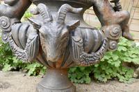 Pair of Cast Iron Garden Urns with Cherubs & Rams Heads (7 of 8) Pair of Cast Iron Garden Urns with Cherubs & Rams Heads (7 of 8)