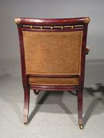 Elegant Pair of Regency Style Faux Rosewood Parcel Gilt Chairs c.1890 (6 of 6) Elegant Pair of Regency Style Faux Rosewood Parcel Gilt Chairs c.1890 (6 of 6)