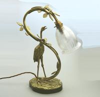 A Good Edwardian Gilt Brass Novelty Heron / Stork Table Lamp C.early 20thc (2 of 7) A Good Edwardian Gilt Brass Novelty Heron / Stork Table Lamp C.early 20thc (2 of 7)