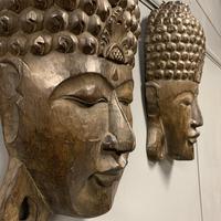 Pair of c19th Carved Indian Masks (5 of 6) Pair of c19th Carved Indian Masks (5 of 6)