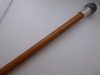 Victorian Walking Stick Cane Solid Silver Pommel Malacca Wood Shaft Fluorite Top (2 of 8) Victorian Walking Stick Cane Solid Silver Pommel Malacca Wood Shaft Fluorite Top (2 of 8)