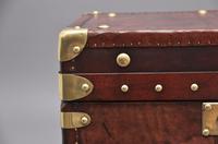 Pair of Early 20th Century Leather Bound ex Army Trunks (9 of 11) Pair of Early 20th Century Leather Bound ex Army Trunks (9 of 11)