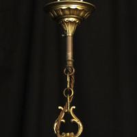 French Gilded Brass 5 Light Chandelier (6 of 10) French Gilded Brass 5 Light Chandelier (6 of 10)