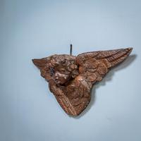 Carved Putto Head & Wings (3 of 9) Carved Putto Head & Wings (3 of 9)