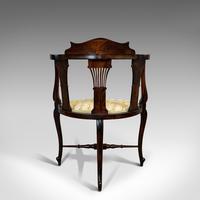 Antique Corner Armchair, French, Beech, Seat, Art Nouveau, Victorian c 1890 (8 of 12) Antique Corner Armchair, French, Beech, Seat, Art Nouveau, Victorian c 1890 (8 of 12)