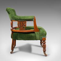 Antique Tub Chair, English, Velvet, Mahogany, Elbow, Seat, Edwardian c.1910 (4 of 12) Antique Tub Chair, English, Velvet, Mahogany, Elbow, Seat, Edwardian c.1910 (4 of 12)