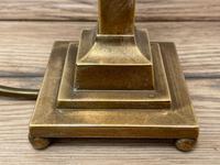 Antique Edwardian Table Brass Lamp Lighting With Shade (5 of 25) Antique Edwardian Table Brass Lamp Lighting With Shade (5 of 25)