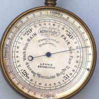Antique Pocket Barometer with Hurricane Forecast by Lennie Edinburgh 19th Century (2 of 4) Antique Pocket Barometer with Hurricane Forecast by Lennie Edinburgh 19th Century (2 of 4)