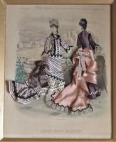Antique Victorian 3-D Fashion Picture, Textile And Print, Original Frame, 1877 (7 of 8) Antique Victorian 3-D Fashion Picture, Textile And Print, Original Frame, 1877 (7 of 8)
