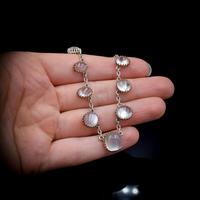 Antique Moonstone Sterling Silver 16" Riviere Fringe Necklace (7 of 7) Antique Moonstone Sterling Silver 16" Riviere Fringe Necklace (7 of 7)