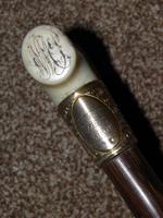 Antique 1902 Repousse 18CT GP Walking Stick/Cane W/Bovine Bone Derby Handle "Glasgow" (7 of 11) Antique 1902 Repousse 18CT GP Walking Stick/Cane W/Bovine Bone Derby Handle "Glasgow" (7 of 11)