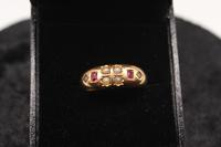 18ct Gold, Ruby & Pearl Ring, size Q, weighing 4.2g (4 of 7) 18ct Gold, Ruby & Pearl Ring, size Q, weighing 4.2g (4 of 7)