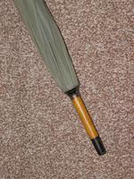 Vintage Sage Green Nylon Umbrella by LAWTEX With Hand Carved Wooden Owl Handle (12 of 12) Vintage Sage Green Nylon Umbrella by LAWTEX With Hand Carved Wooden Owl Handle (12 of 12)