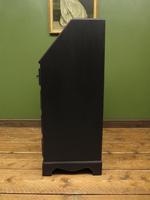 Antique Painted Black Writing Bureau Desk with fall front, lockable, Gothic (5 of 10) Antique Painted Black Writing Bureau Desk with fall front, lockable, Gothic (5 of 10)