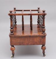 19th Century Burr Walnut Canterbury of Nice Proportions (6 of 10) 19th Century Burr Walnut Canterbury of Nice Proportions (6 of 10)