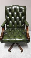 Good Green Leather Desk Chair (2 of 9) Good Green Leather Desk Chair (2 of 9)