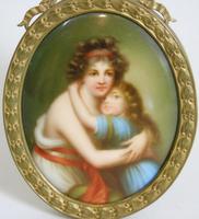 Antique Porcelain Portrait Miniature Madame le Brun (4 of 5) Antique Porcelain Portrait Miniature Madame le Brun (4 of 5)