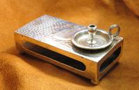 Antique Victorian Silver “Ho to Bed” & Match Box Holder