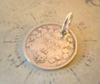 Antique Pocket Watch Chain Fob 1902 Silver Canadian 10 Cents Lucky Coin Fob (4 of 6) Antique Pocket Watch Chain Fob 1902 Silver Canadian 10 Cents Lucky Coin Fob (4 of 6)