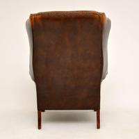 Antique Georgian Style Leather Wing Back Armchair (2 of 11) Antique Georgian Style Leather Wing Back Armchair (2 of 11)