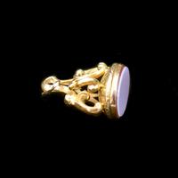 Antique Sardonyx Gold Cased Fob Seal Pendant Charm (3 of 9) Antique Sardonyx Gold Cased Fob Seal Pendant Charm (3 of 9)