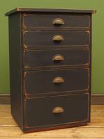 Vintage Industrial Black Painted Chest of Drawers, Office or Workshop Chest (11 of 12) Vintage Industrial Black Painted Chest of Drawers, Office or Workshop Chest (11 of 12)