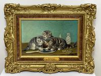 19th Century Oil Painting 3 Kittens Reflection by Horatio Henry Couldery (2 of 44) 19th Century Oil Painting 3 Kittens Reflection by Horatio Henry Couldery (2 of 44)