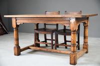 Country Antique Style Oak Refectory Kitchen Dining Table (2 of 12) Country Antique Style Oak Refectory Kitchen Dining Table (2 of 12)
