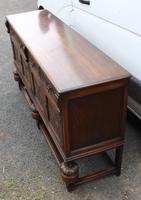 1940s Large Well Carved Oak Sideboard with Tudor Rose Motif (4 of 5) 1940s Large Well Carved Oak Sideboard with Tudor Rose Motif (4 of 5)