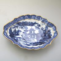 Large Blue & White Long Bridge Bowl Pottery, Unusually Decorated Underneath 19thc (3 of 6) Large Blue & White Long Bridge Bowl Pottery, Unusually Decorated Underneath 19thc (3 of 6)