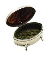 Antique Edwardian Sterling Silver & Tortoiseshell Trinket Box 1910 (3 of 9) Antique Edwardian Sterling Silver & Tortoiseshell Trinket Box 1910 (3 of 9)