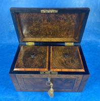 Victorian Tunbridge Ware Twin Section Tea Caddy (14 of 18) Victorian Tunbridge Ware Twin Section Tea Caddy (14 of 18)