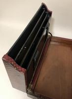 Antique Victorian Leather Writing Document Box (13 of 19) Antique Victorian Leather Writing Document Box (13 of 19)