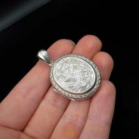 Antique Victorian Stork Bird Engraved Oval Sterling Silver Photo Locket Pendant (8 of 8) Antique Victorian Stork Bird Engraved Oval Sterling Silver Photo Locket Pendant (8 of 8)