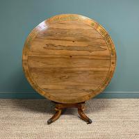 Spectacular Mellow Rosewood and Brass Inlaid Regency Circular Centre Table (6 of 8) Spectacular Mellow Rosewood and Brass Inlaid Regency Circular Centre Table (6 of 8)