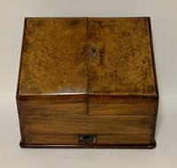 Antique Victorian Burr Walnut Desktop Stationery Cabinet (2 of 11) Antique Victorian Burr Walnut Desktop Stationery Cabinet (2 of 11)