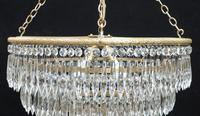 Italian Art Deco Six Tier Crystal Glass Chandelier (3 of 8) Italian Art Deco Six Tier Crystal Glass Chandelier (3 of 8)