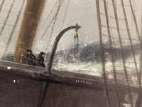 Huge 19th Century Seascape Oil Painting Sinking Ship Signalling Rescuers by Henry E Tozer (55 of 58) Huge 19th Century Seascape Oil Painting Sinking Ship Signalling Rescuers by Henry E Tozer (55 of 58)